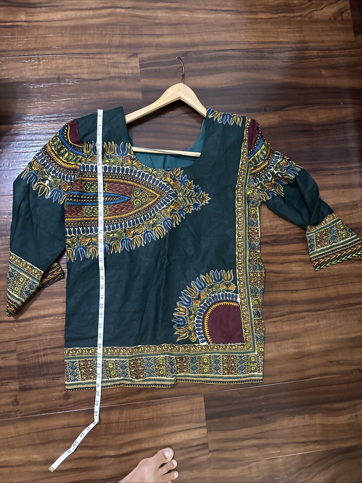 Vintage Custom Handmade Shirt And Skirt, Sunyani, Ghana 1999, Size S