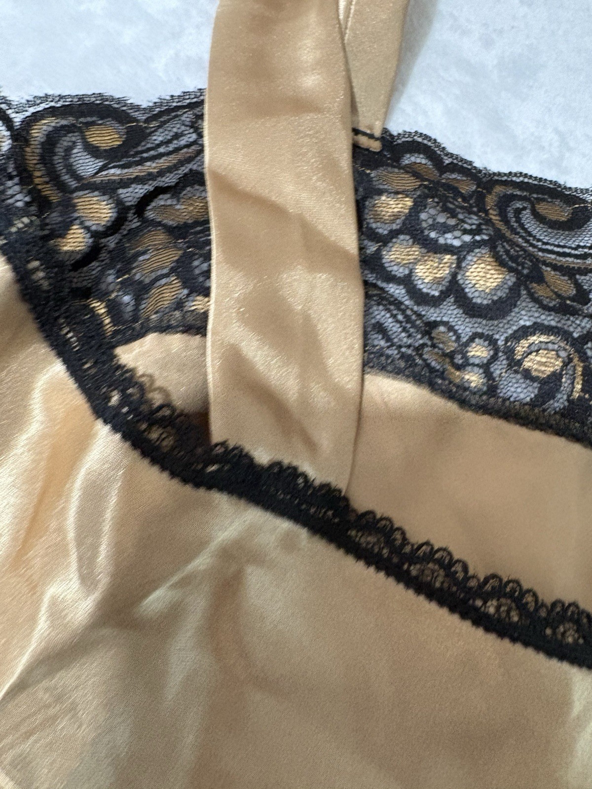 VTG Lucie Anne Panties & TANK 2XS French Cut Gold High Waisted USA B-32 W-28