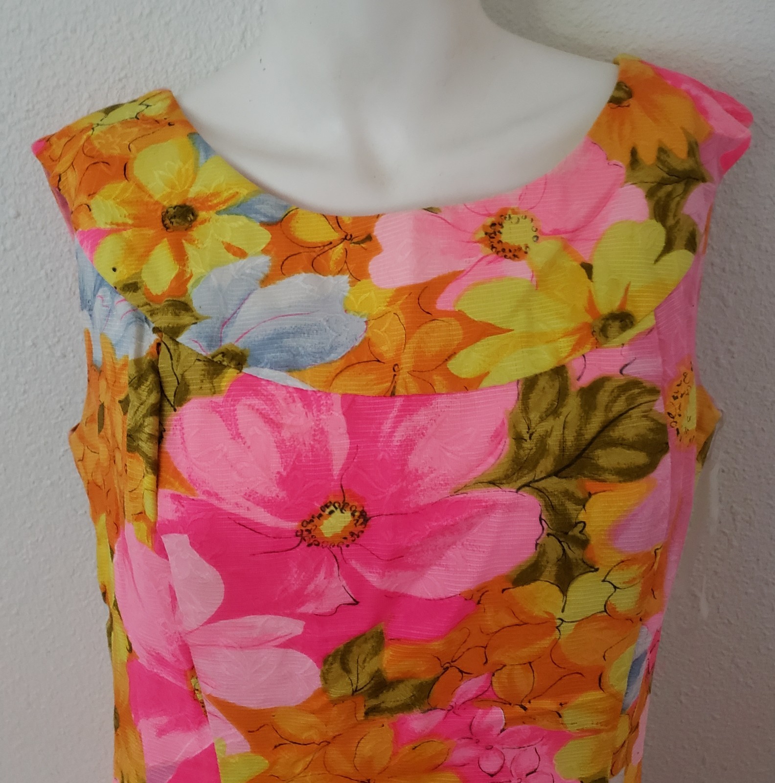Tori Richard Honolulu for the Holiday Shop Vintage Floral Maxi Dress 1970s SZ 12