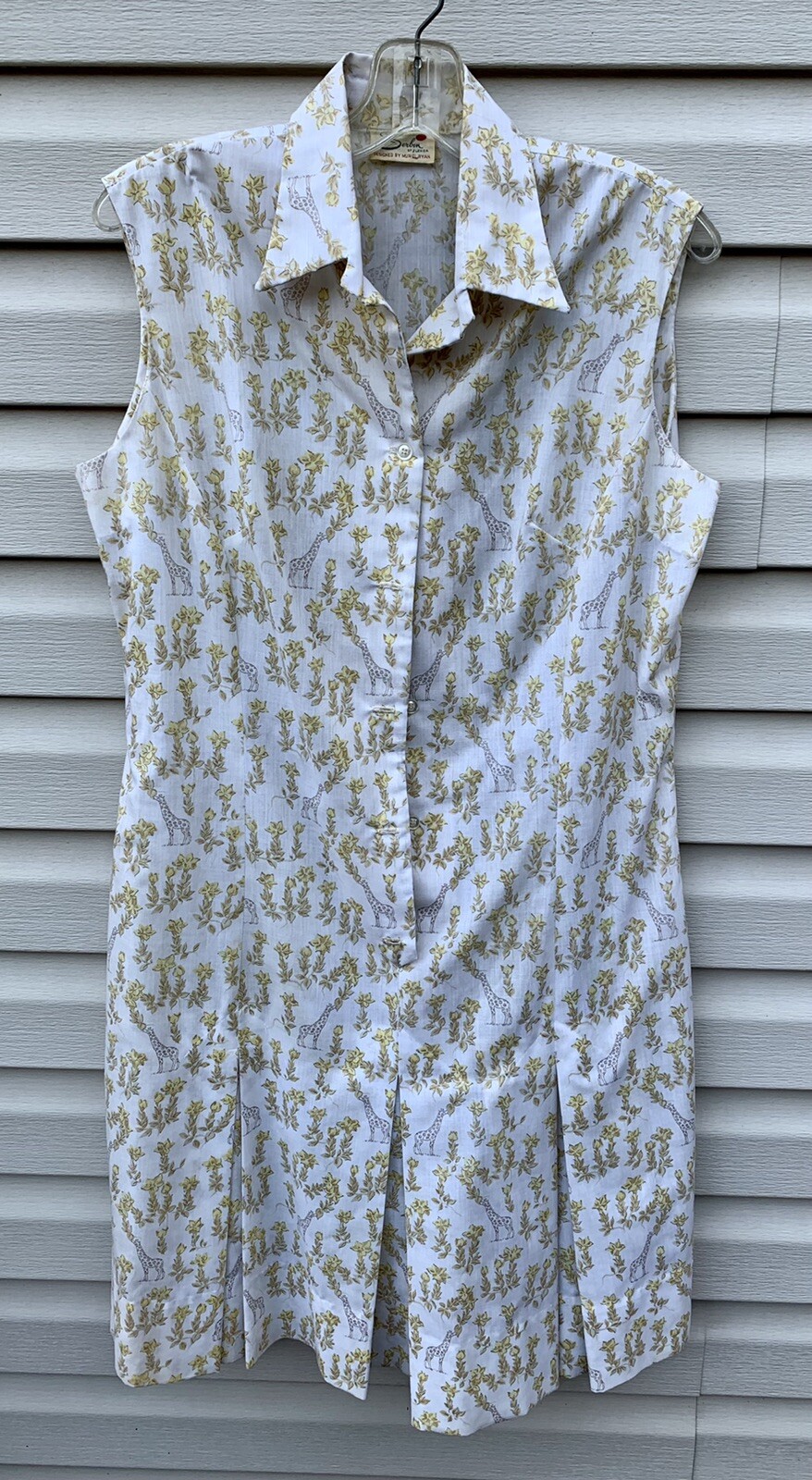 Vintage Serbin Of Florida By Muriel Ryan Woman’s Giraffe Dress
