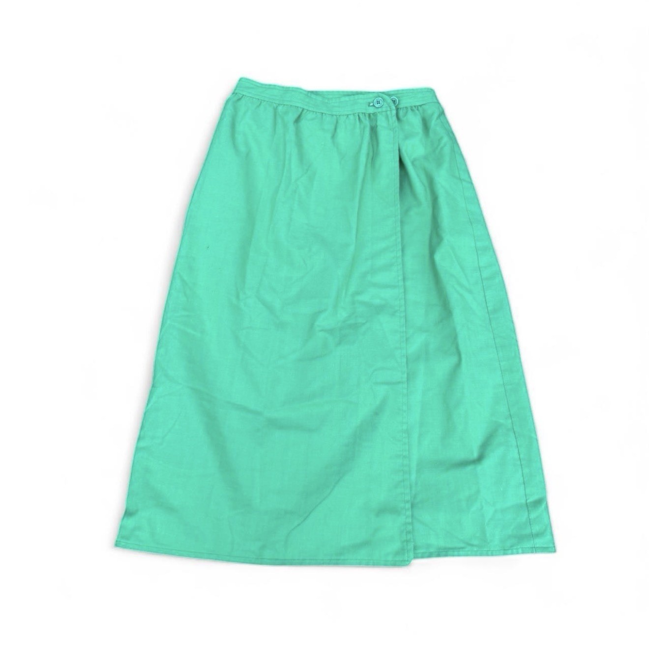 Vintage 80’s Rainbow Candy Brushstrokes Reversible Skirt Retro Crayon Bright