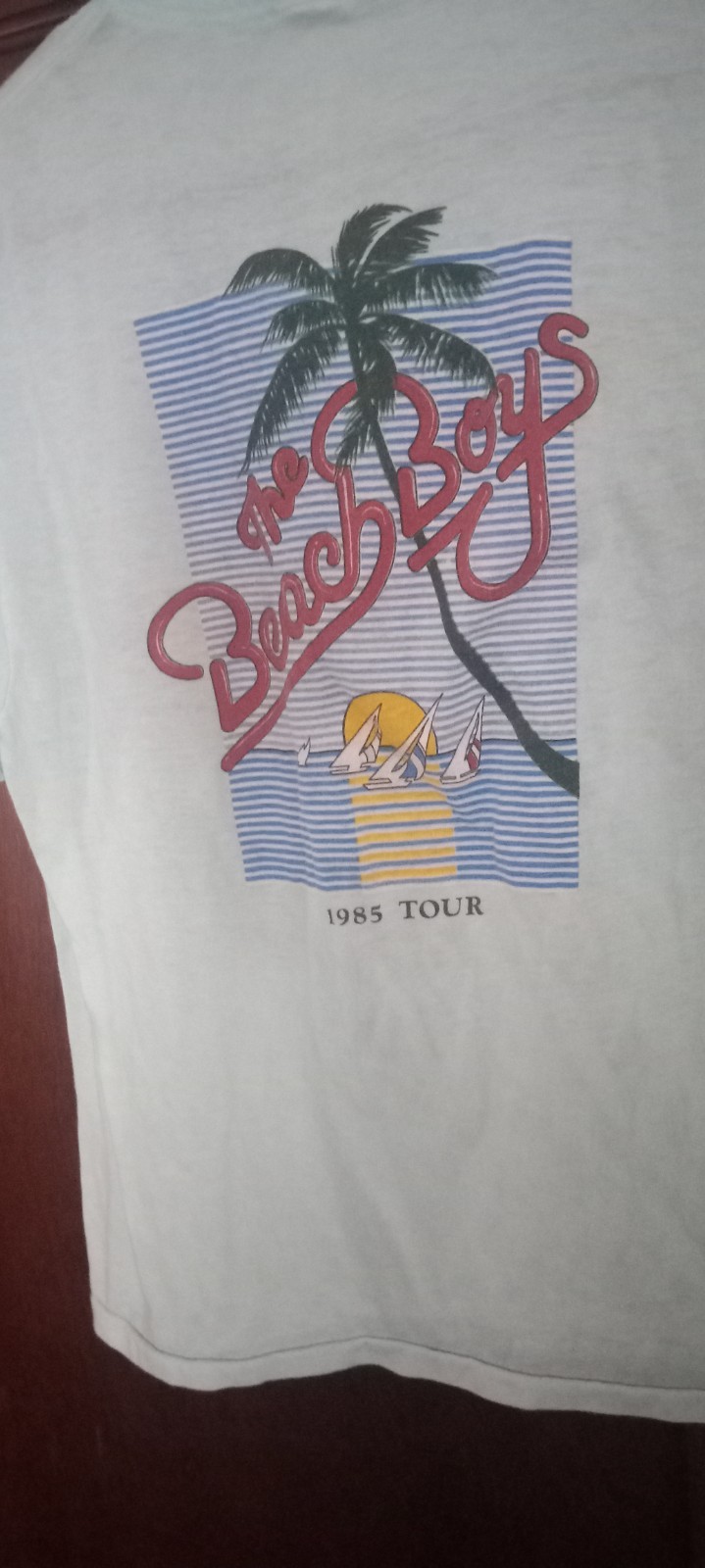 Beach boys tshirt 1985 tour mint green color Sz. S-M