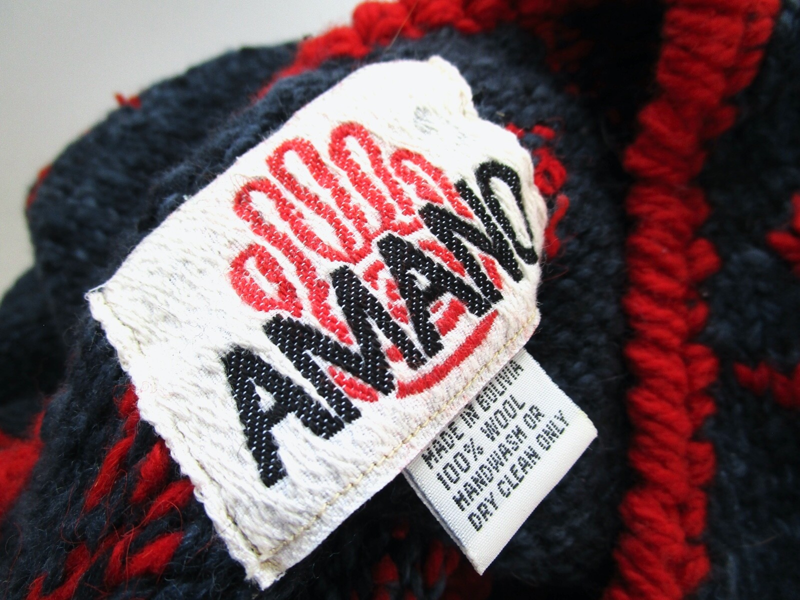 Vintage Amano Wool Wood Boho Tribal Cave Drawing Caridgan Sweater Oversize S L