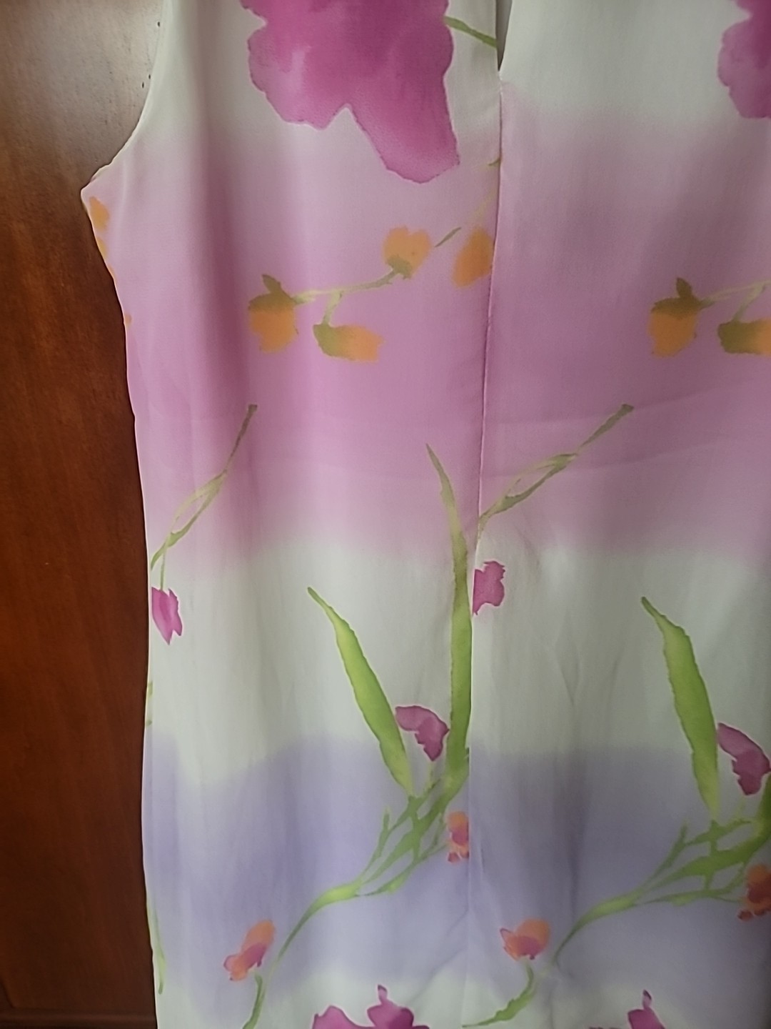 Soda Blu Sheer Flora Print Sheat Sleeveless Dress SZ S