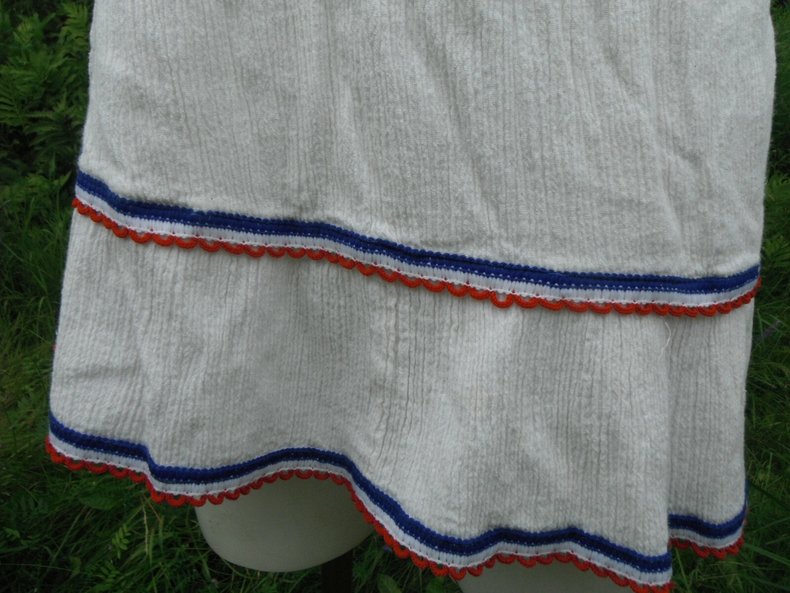 VTG. ’70’s embroidered 100% cotton made in GREECE HIPPIE BOHO peasant BLOUSE S