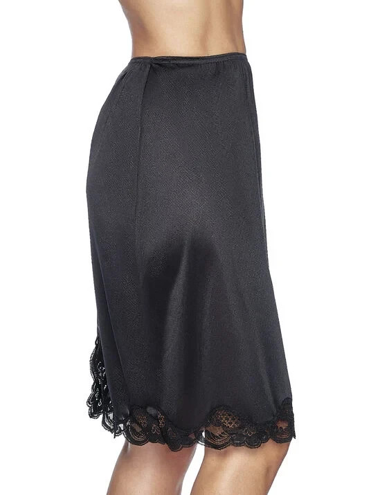 Ilusion Anti-Static Women Half slip Lace Slit 18″ 24″ Length Size S M L XL 2011