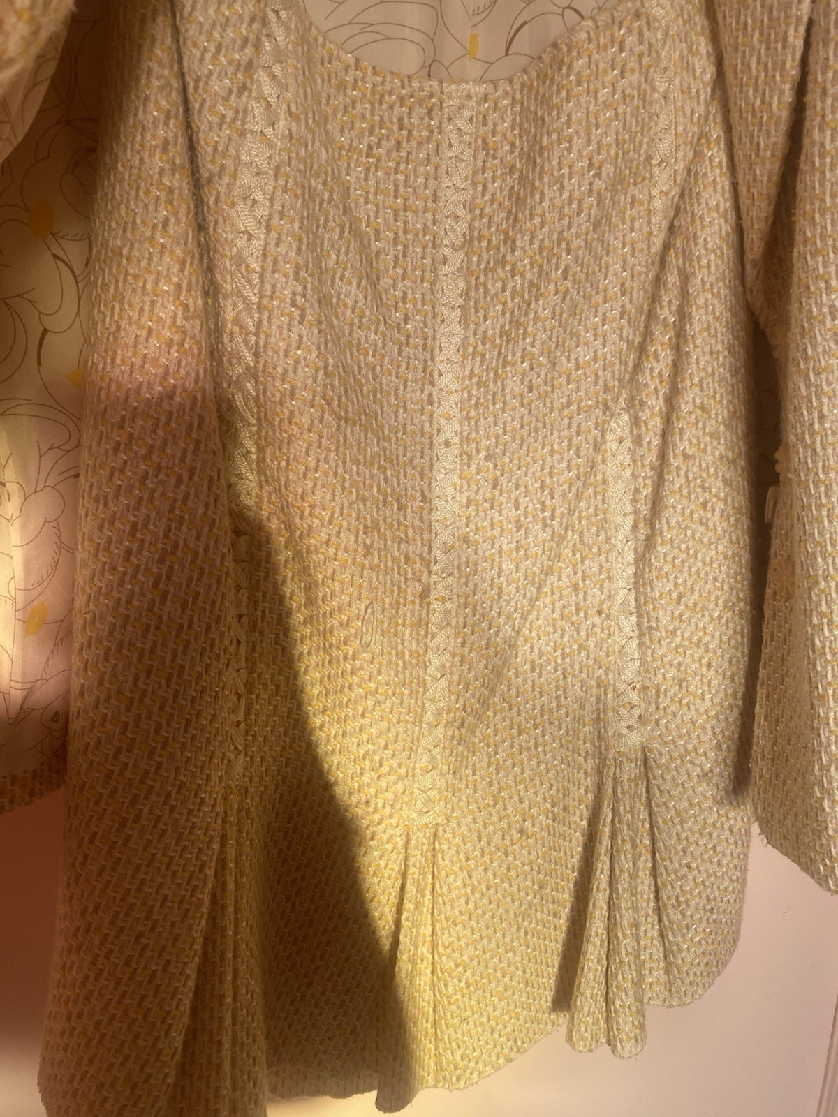 Vintage Kay Unger NY Skirt Suit Women Sz 12 Cotton Blend