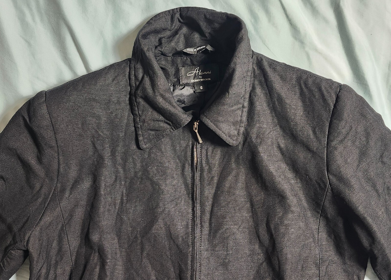 Vintage ALANNI BY DONNY BROOK Womens Black Jacket Size 6