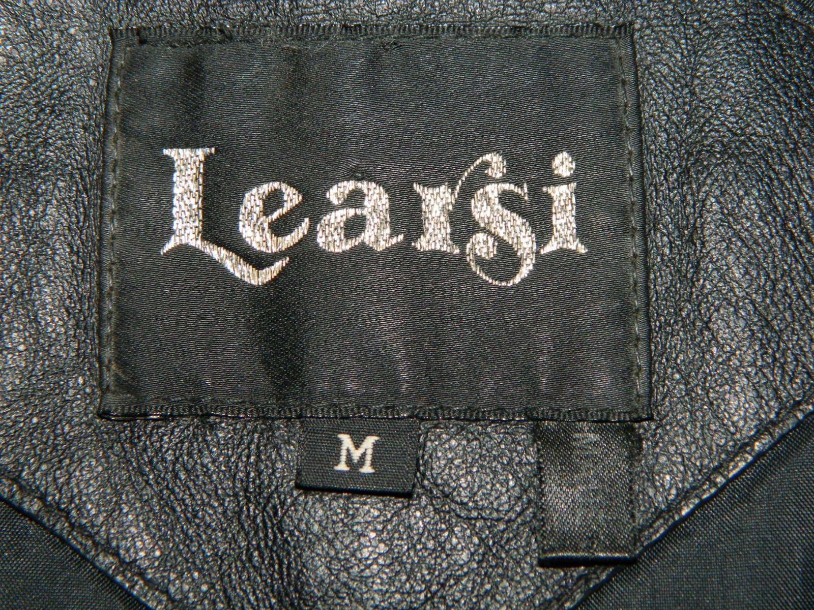 Learsi Genuine Long Leather Jacket Size Medium Vintage 80s