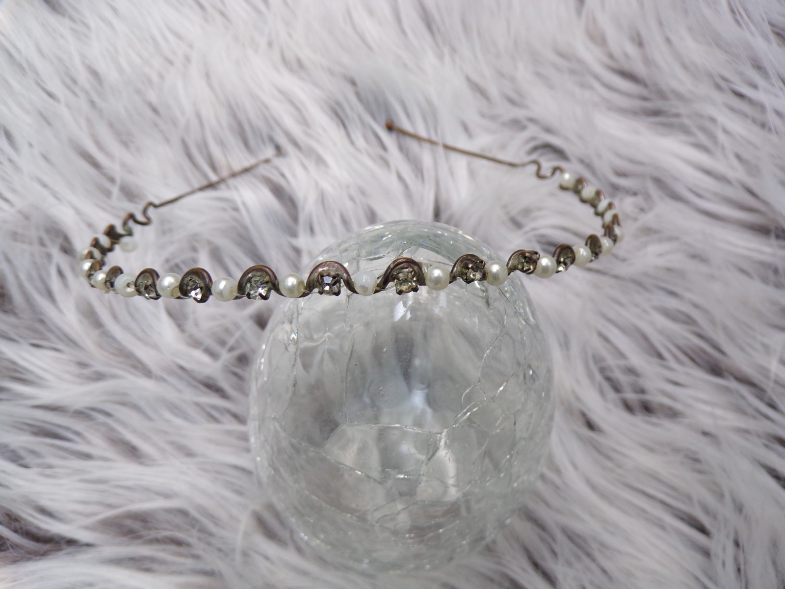 Antique Vintage Wedding Bridal Tiara Headpiece Style: Graceful Crown