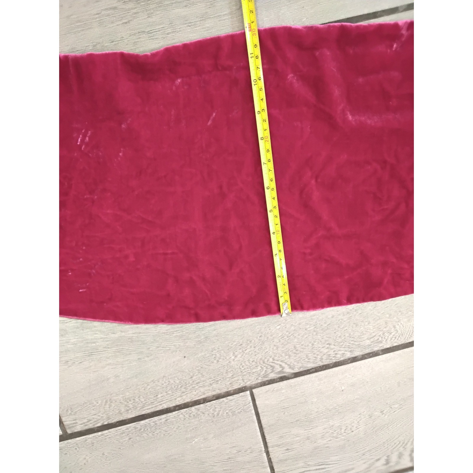 Bebe Vintage Silk Blend Velvet Tube Top Bandeau Fuchsia Pink Tie Back One Size
