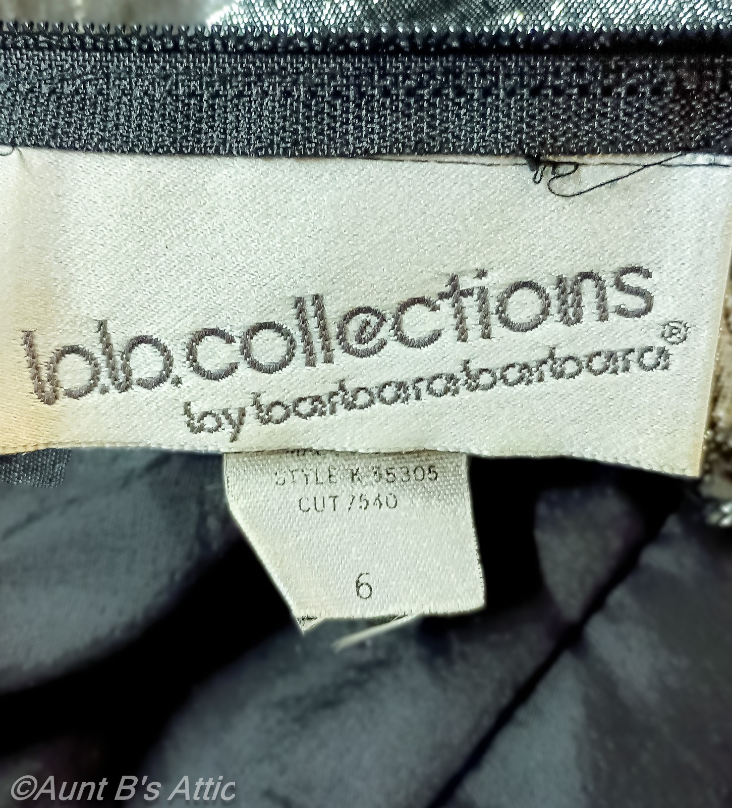 Vtg 80’s B. B. Collections Dressy Clubwear Silver Metallic Sexy Ruched Dress 6