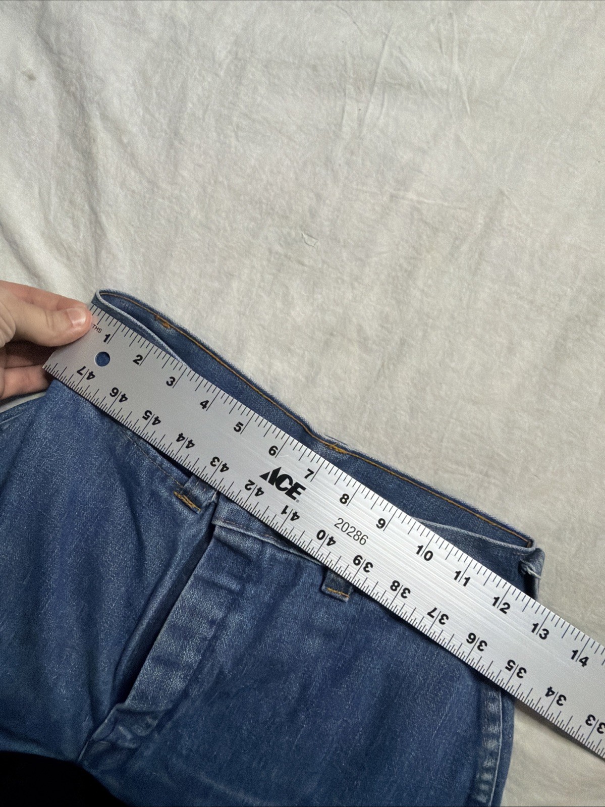 Vintage 70 1970s Jeans Boot Cut Calvary Style Women’s Denim Vtg 24X33
