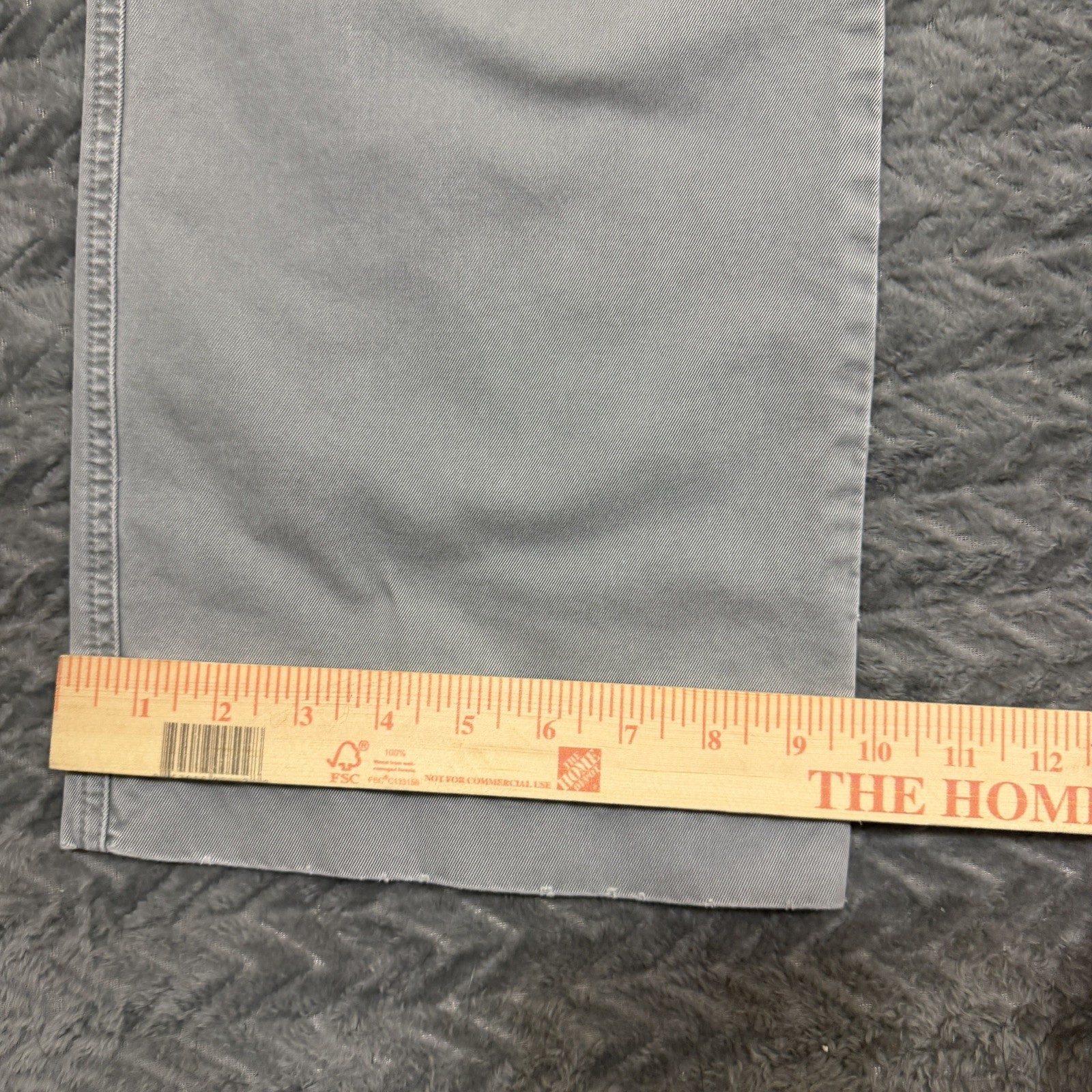 J Crew Bootcut Pants Men 33×32 Stretch Gray Vtg Preppy