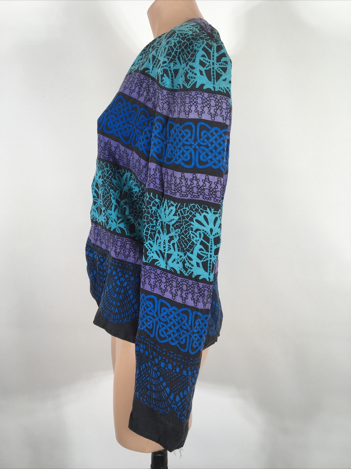 Vintage Cropped Adrianna Papell Talbots 14 Silk Skirt Suit Jacket Lined Blue