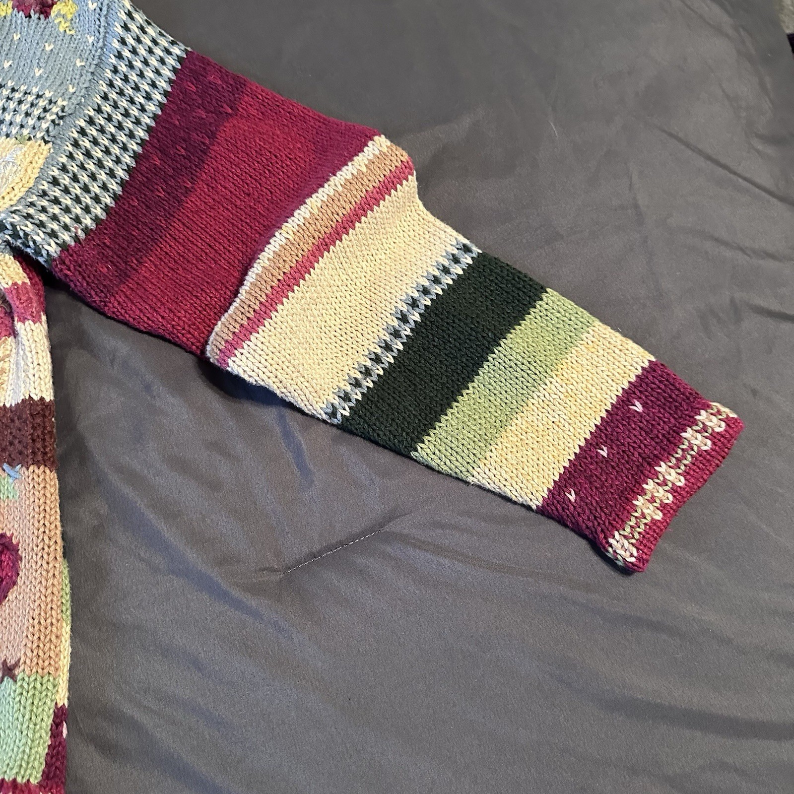 Vintage 90s Casual Corner Sweater Chunky Knit Grandma Cottagecore Large