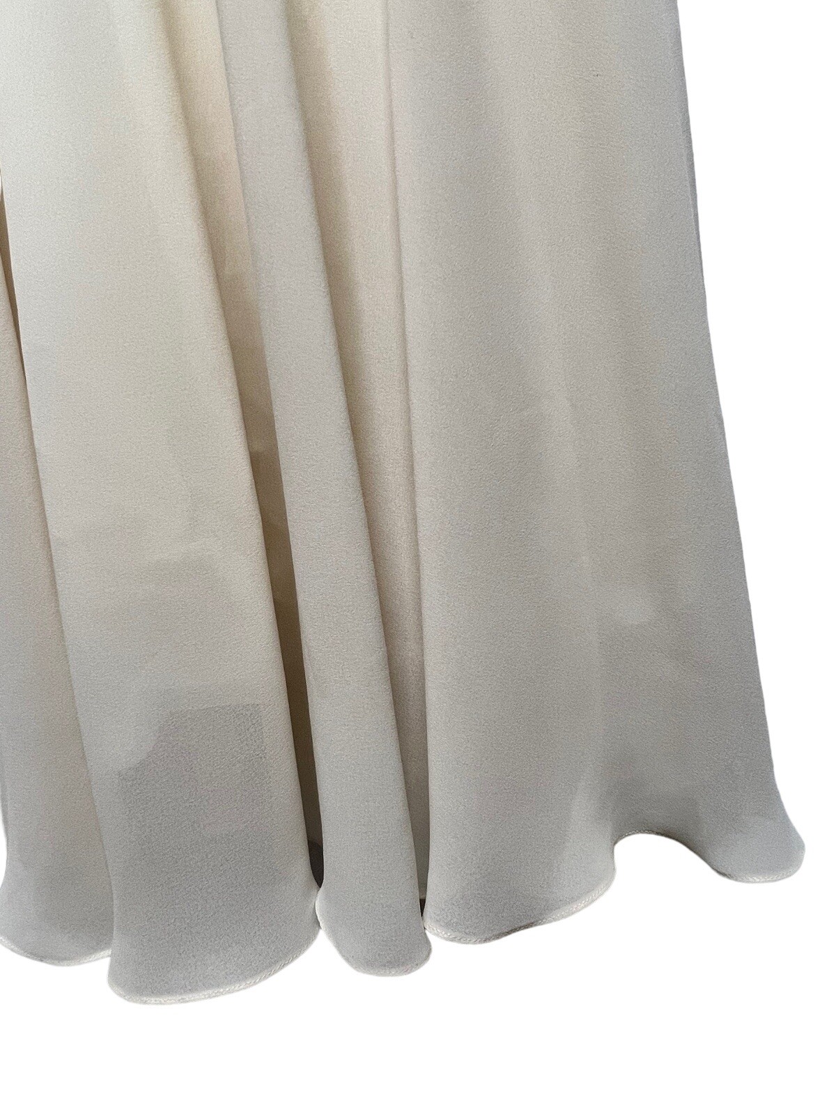 VINTAGE 1970s URSULA OF SWITZERLAND Cream Belted Midi Dress