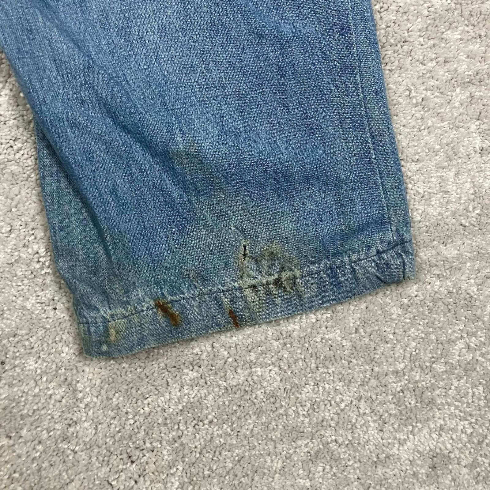 VTG 70s Wrangler Womens High Rise Wide Leg Jeans Blue Denim Scovill Zipper 26×27