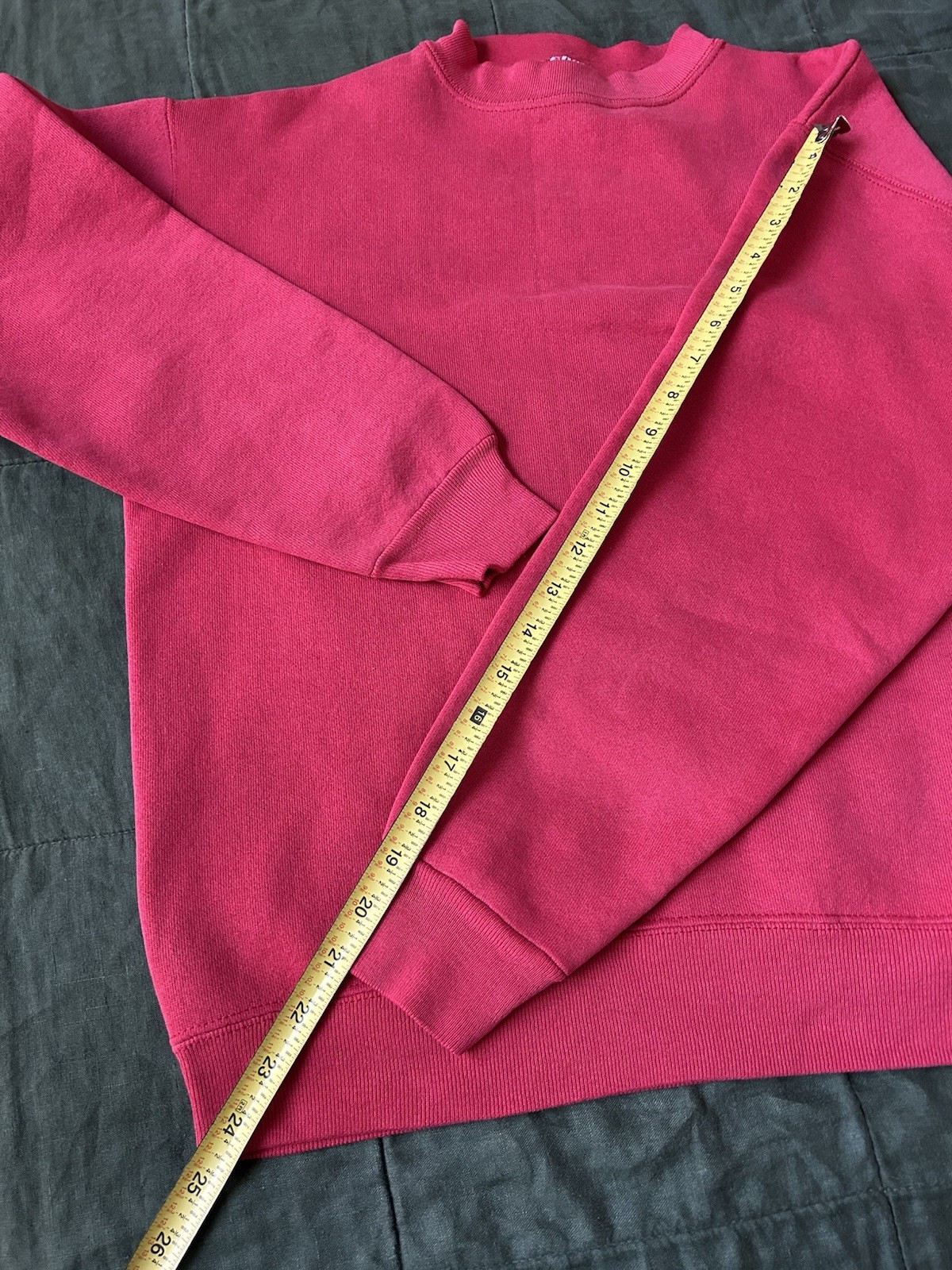 vintage 70s 80s Red sweatshirt medium, Loopwheel Construction, Cotton
