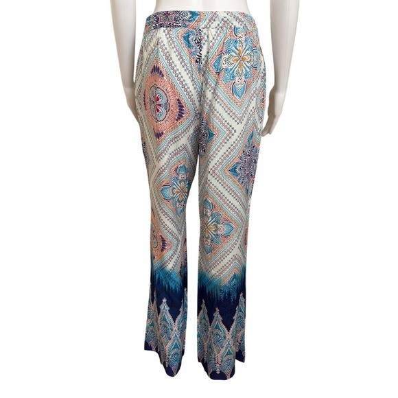 Vanilla Star Colorful Flowy Rayon Pants Size Medium