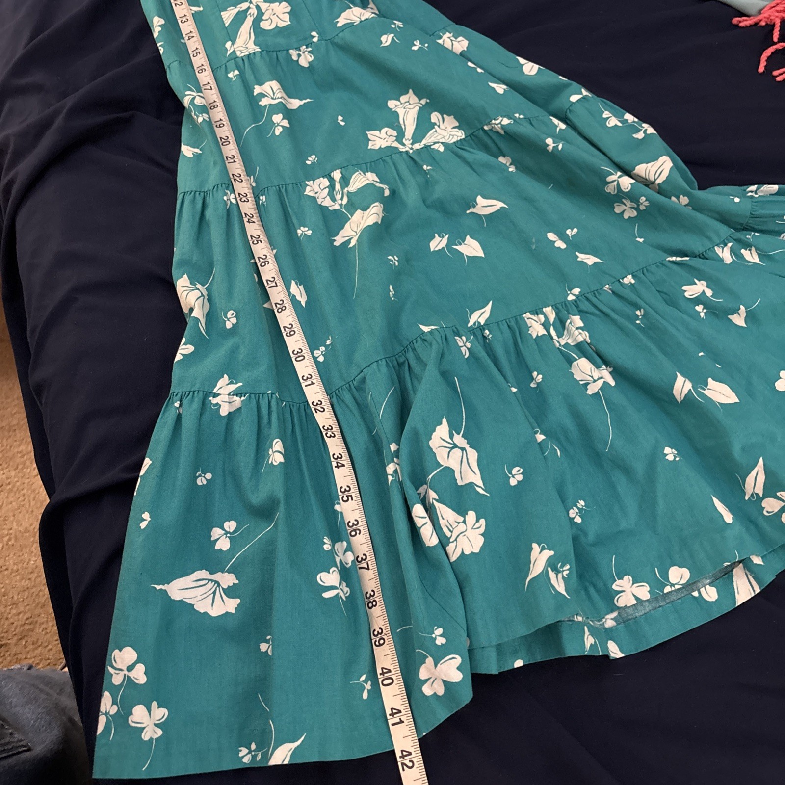 Vintage Dash About Dress Floral Hawaiian Pin Up Housewife Fit & Flare Size 18