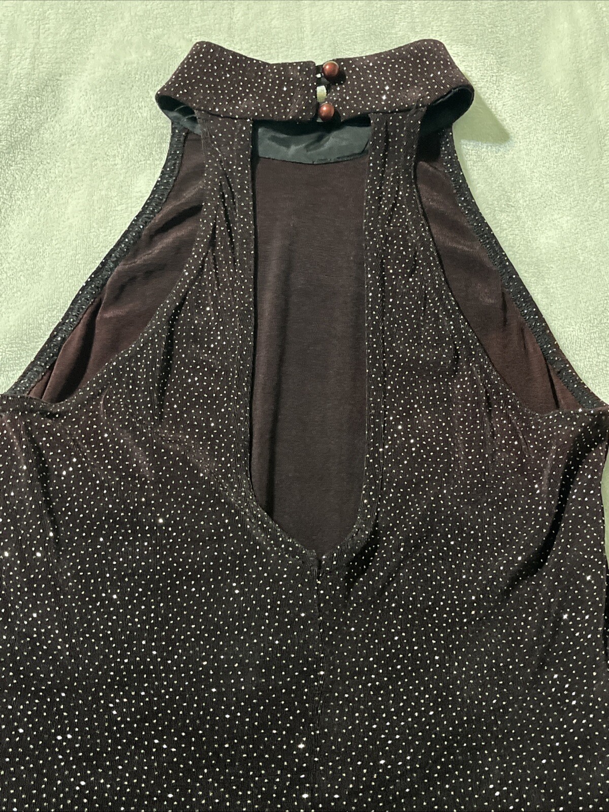 Roberta Vintage Burgundy Maxi Dress Size Medium Slinky Semi Sheer Full Length