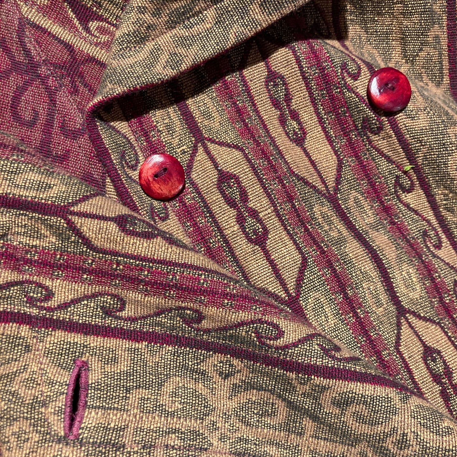 Vtg 60s tapestry brocade carpet swing tent opera cape coat Lilli Ann like XL XXL
