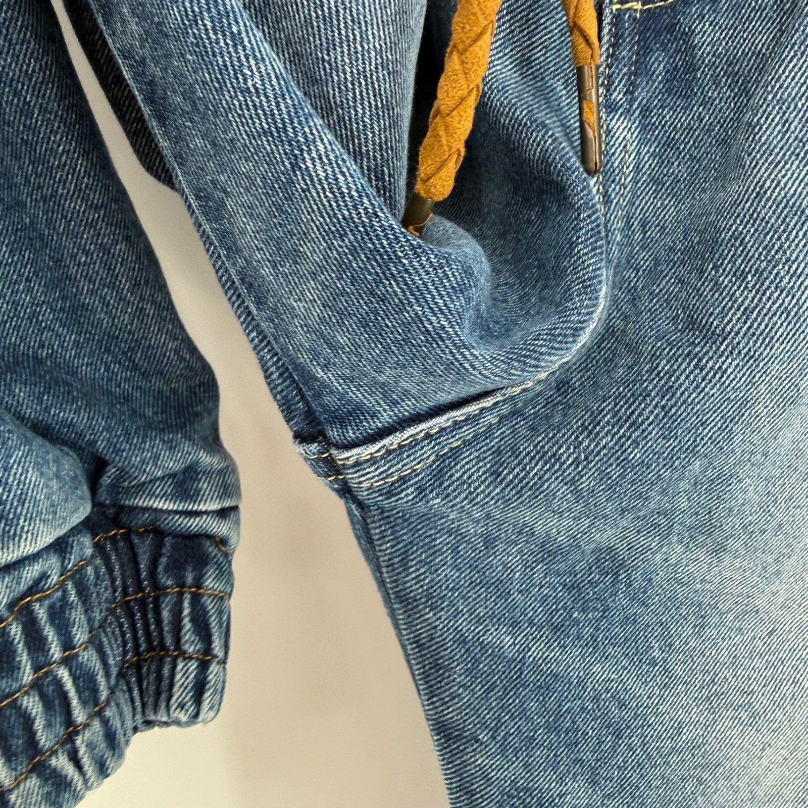 SER.O.YA VERONICA DROP CROTCH JOGGER JEANS TAHOE 100% ORGANIC COTTON SIZE 23 NWT