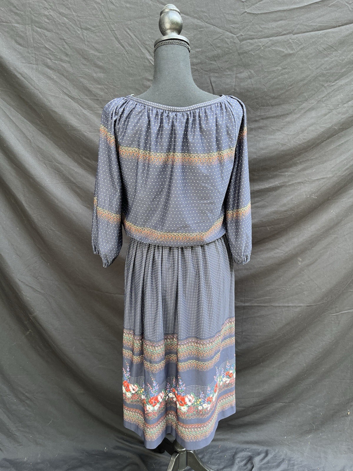 Vintage Floral Dress Liz Roberts, Inc M/L