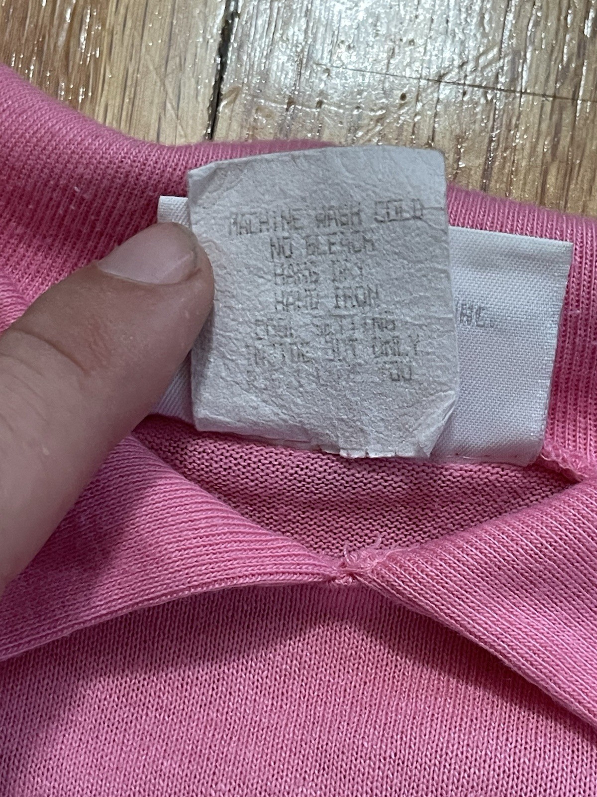 Vintage 80s Spumoni Pink Cats AOP Collared T-Shirt Size Large
