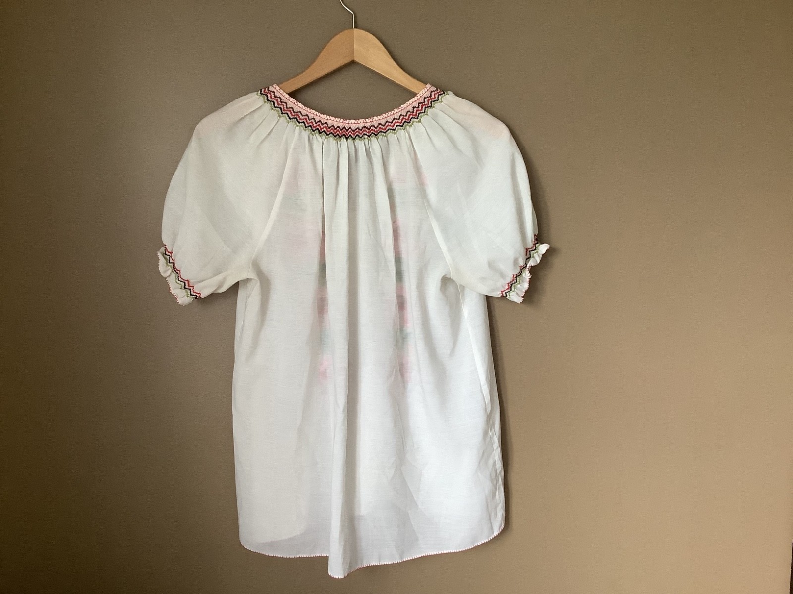 Vintage 70s peasant blouse Medium