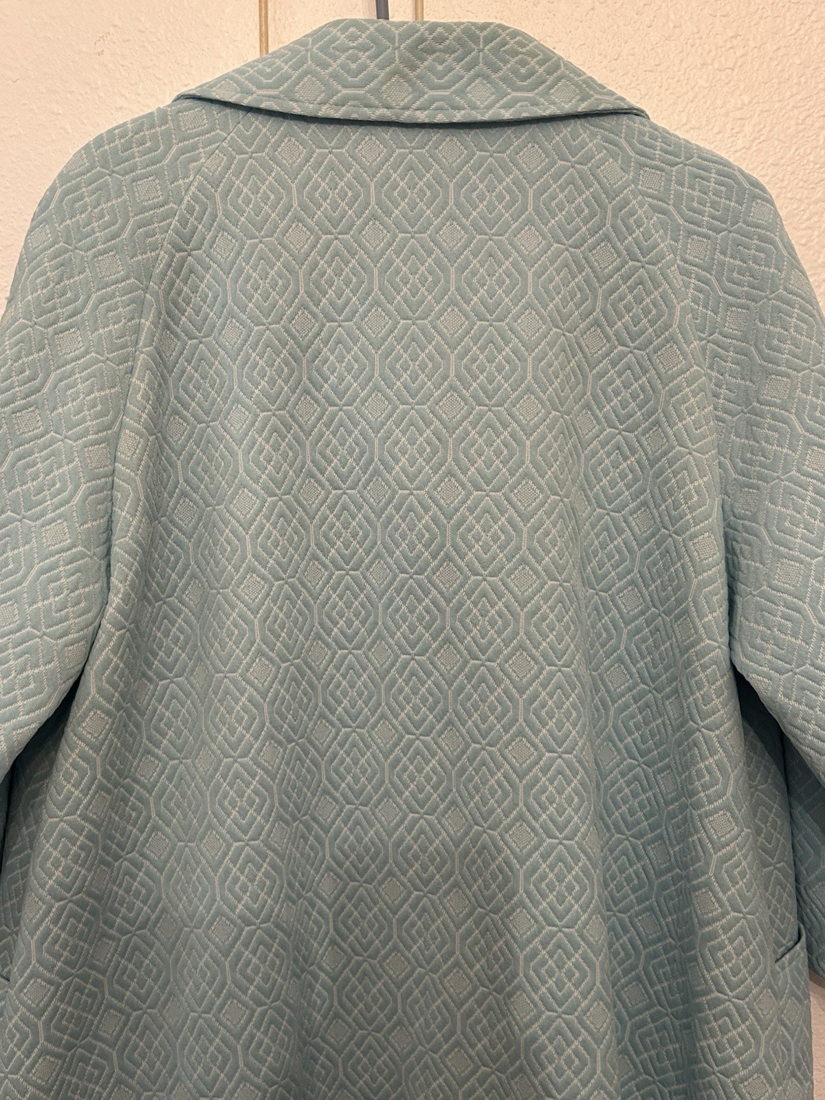Vintage Outer Banks By Jerold Baby Blue Quilted Coat XL