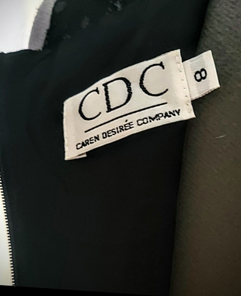 Vintage C.D.C. Black Lace Party/Mini Dress Size 8