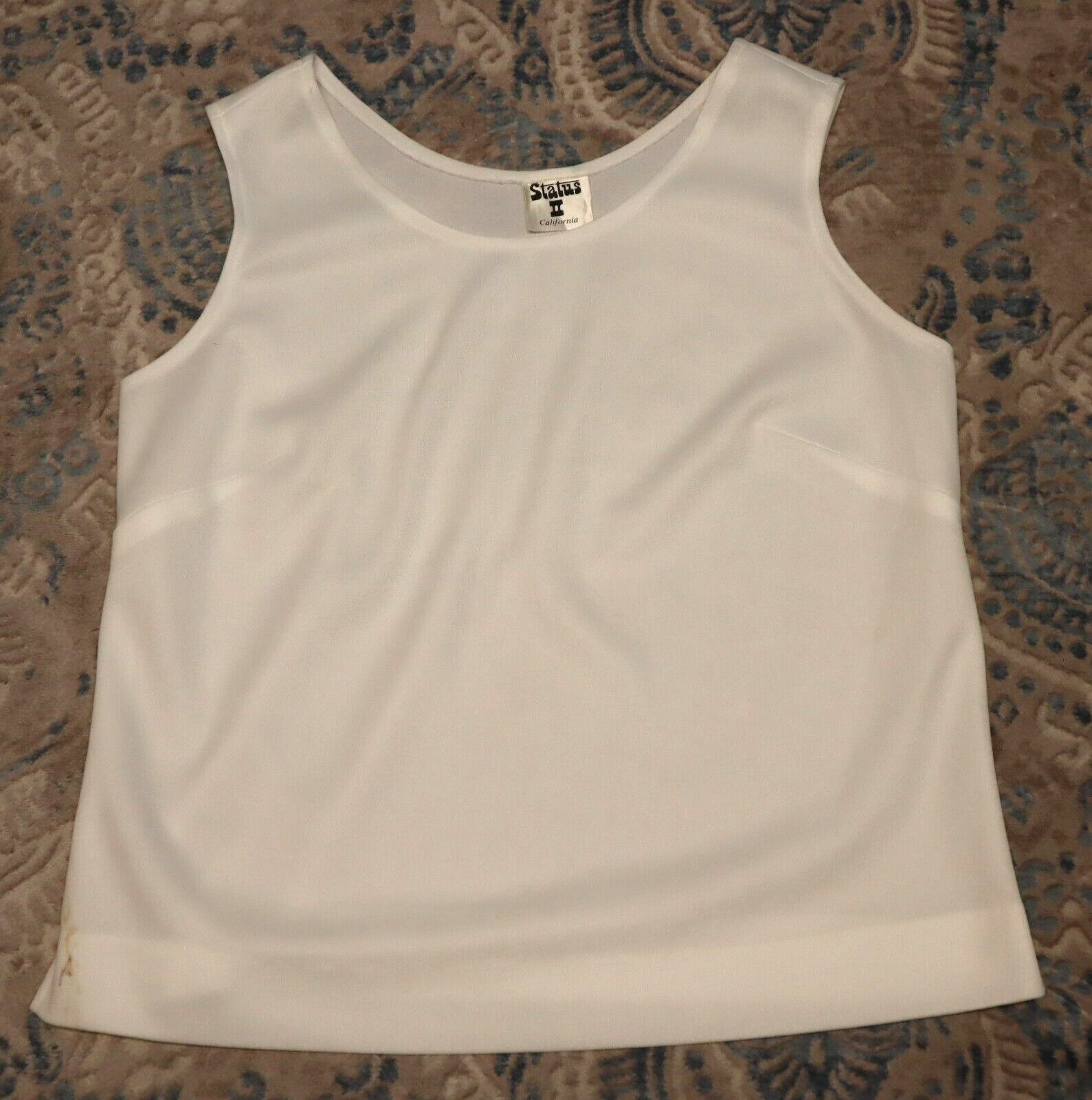 Vintage STATUS II CALIFORNIA womens sleeveless top size S/M (check measurements)