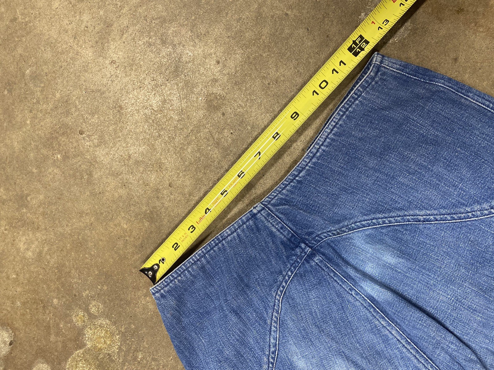 Vintage 1970s French Dressing Button Up Fly Bell Bottom Jeans 24” X 38”