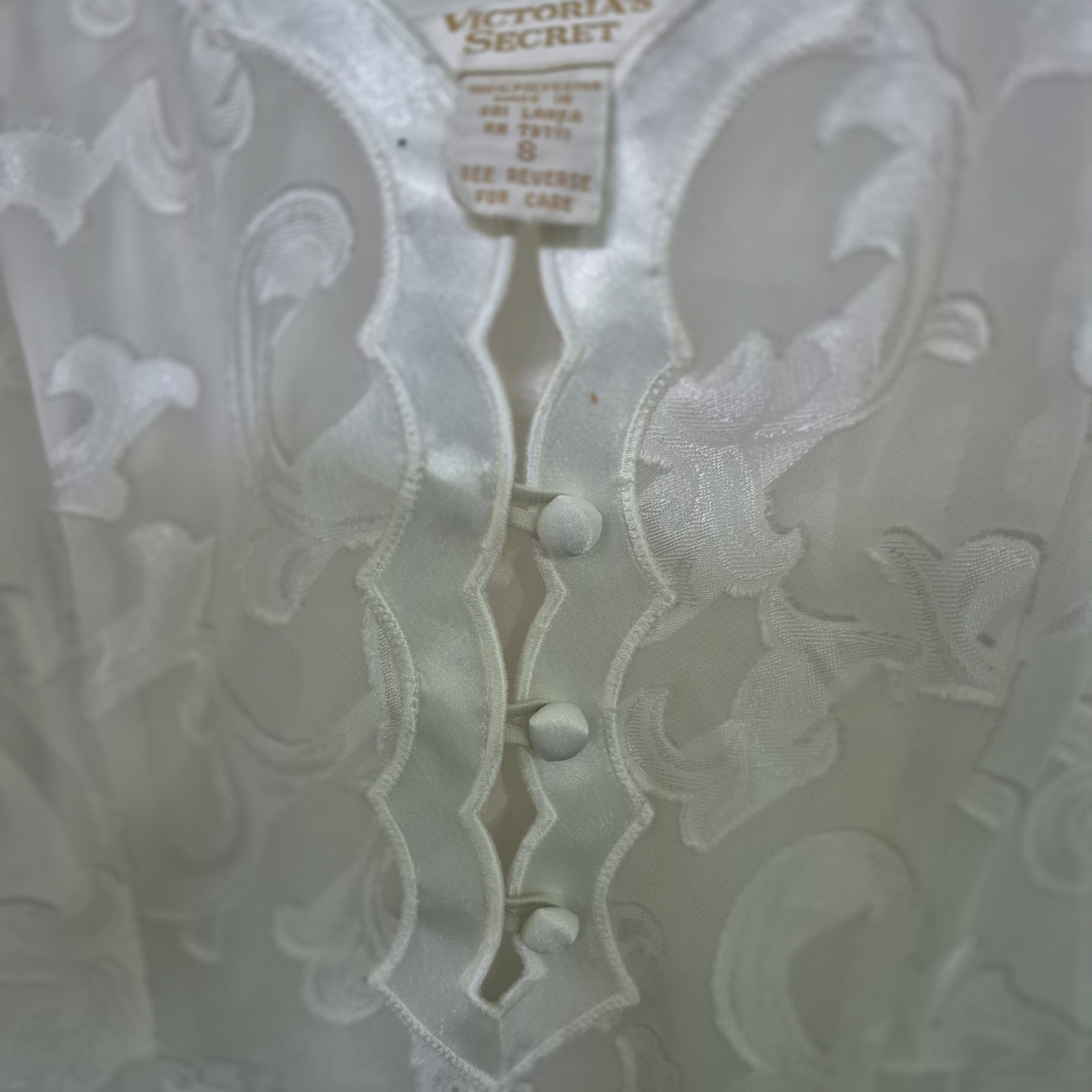 Vintage Victoria’s Secret Gold Label sheer lace 1 Pc Lingerie teddy bodysuit SM
