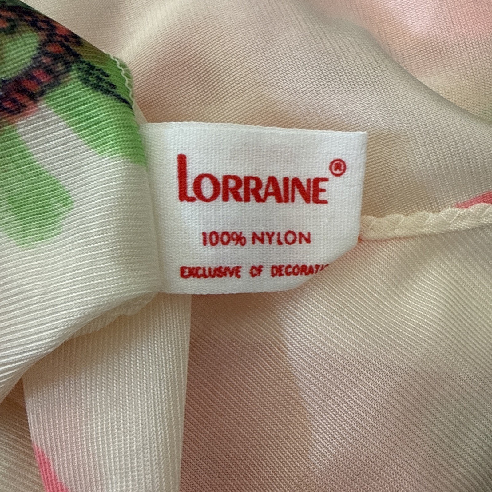 Vintage Lorraine Floral Slip Dress Babydoll Nightie Sexy Retro Silky Size S Y2K