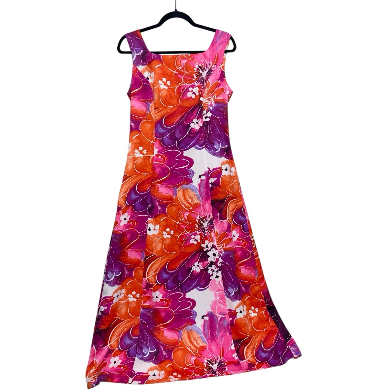 Tori Richard Liberty House Dress Womens Sz 12 Vintage USA Honolulu Hawaiian