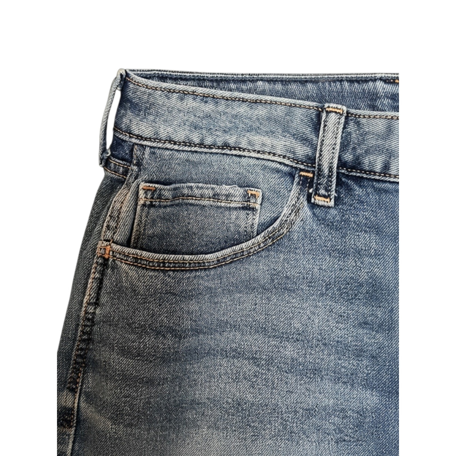 Hollister Curvy High Rise Jeans W35S Vintage Stretch Light Wash