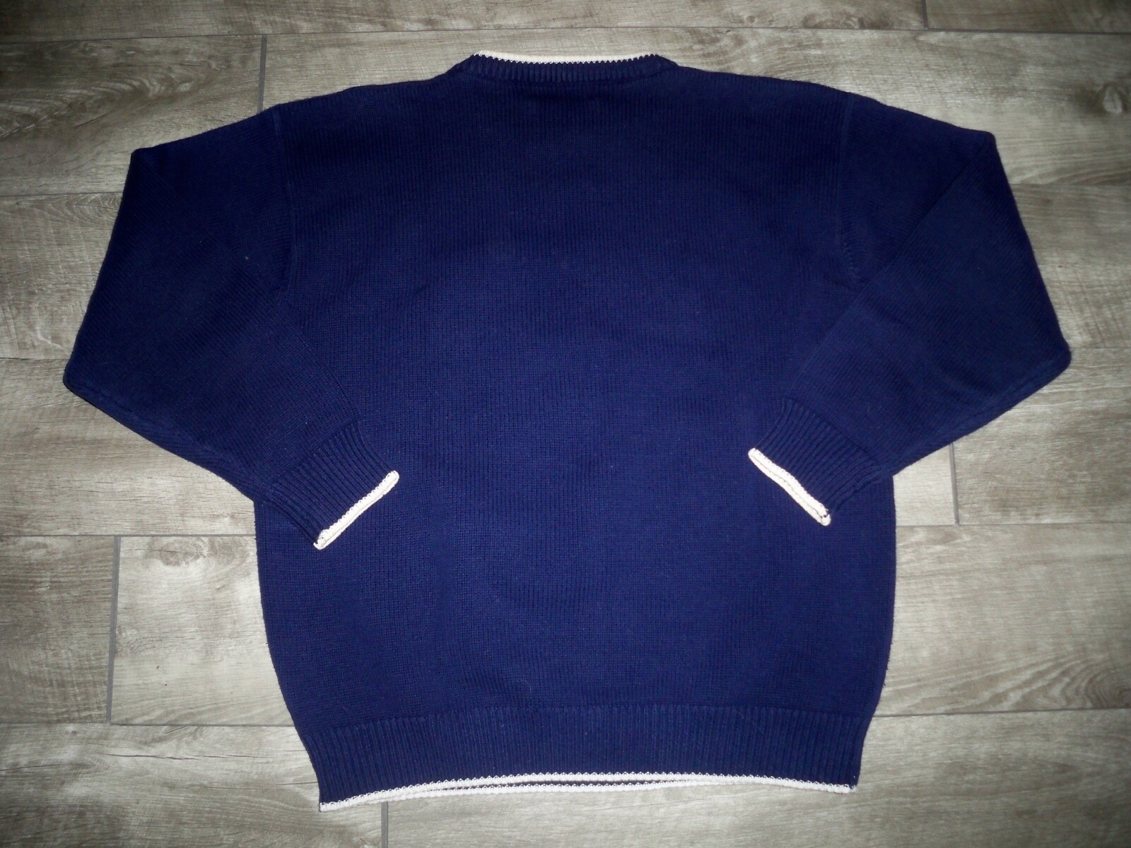 Eddie Bauer Knit Purple Sailing Boating Yacht Sweater Jumper Womens Large Vtg