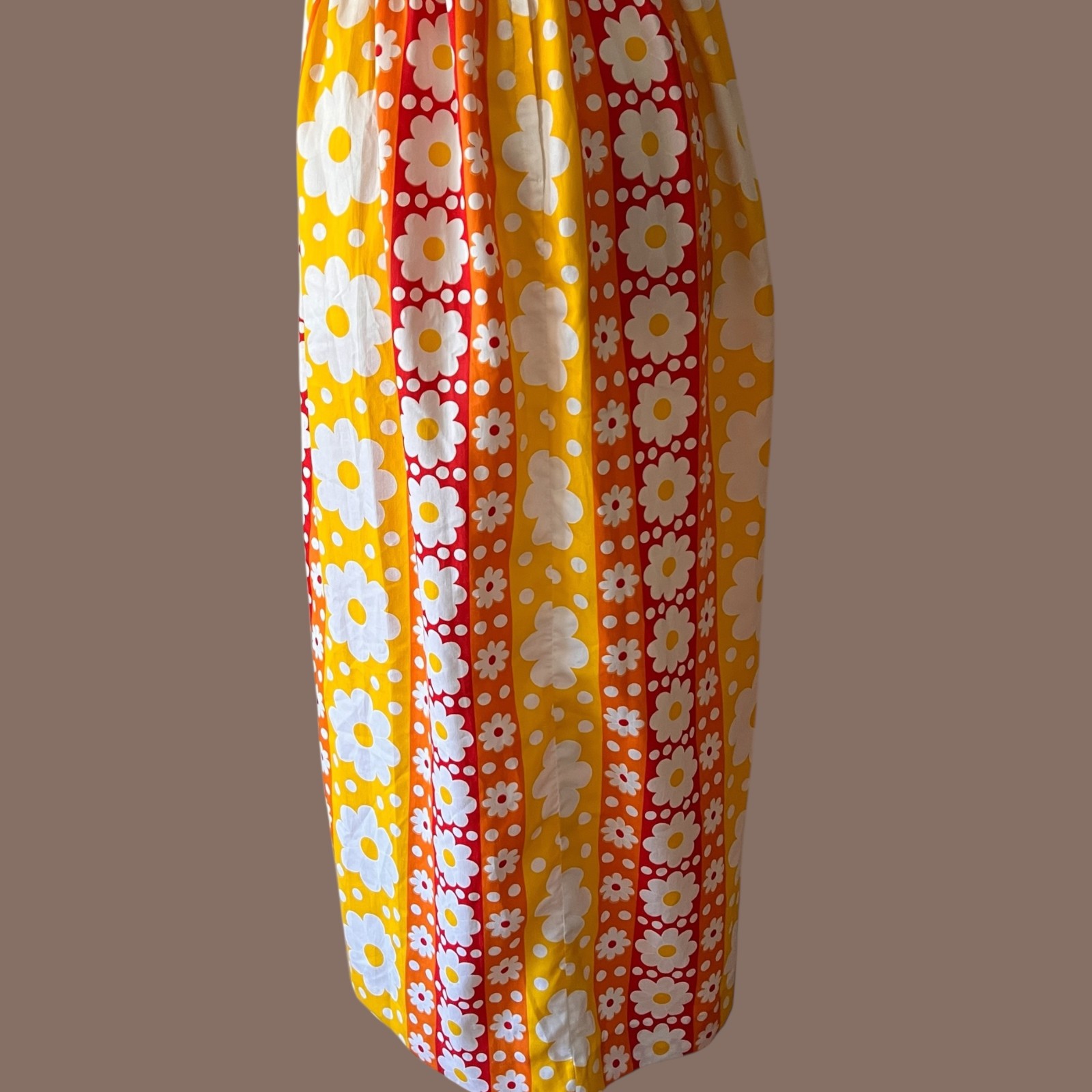 Vintage Concept 70s Swirl Floral Maxi Dress