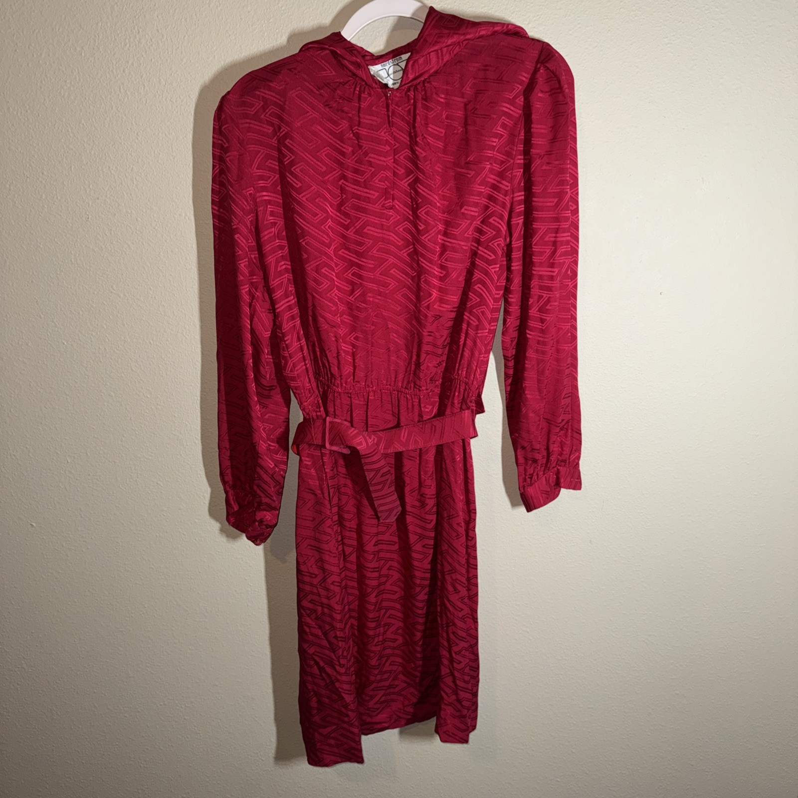 VTG Nordstrom Point Of View Women’s Silk Dress Magenta