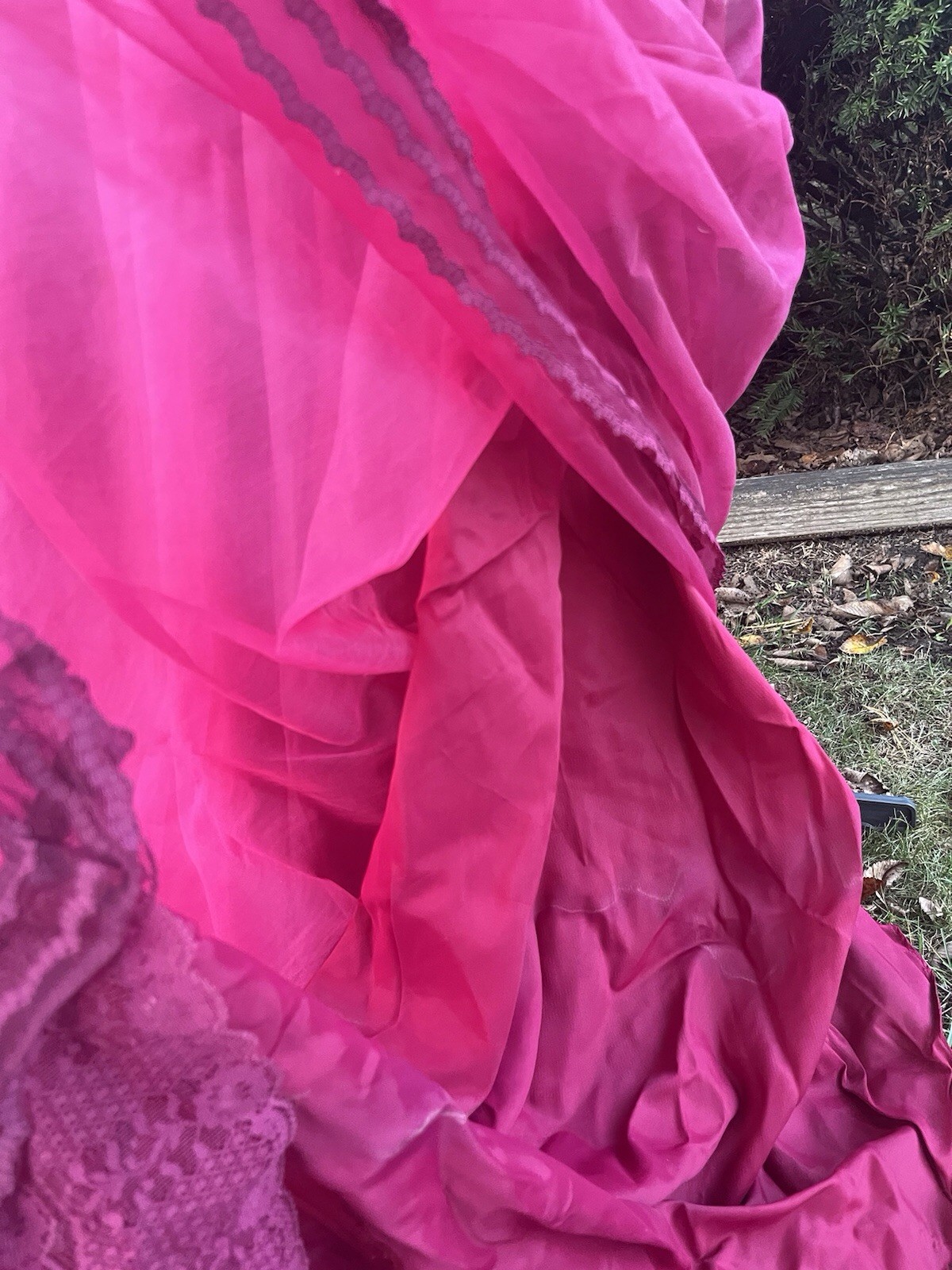 Vintage Prom Dress 1980s Does Victorian Puffy Sleeve High Collar Formal Maxi