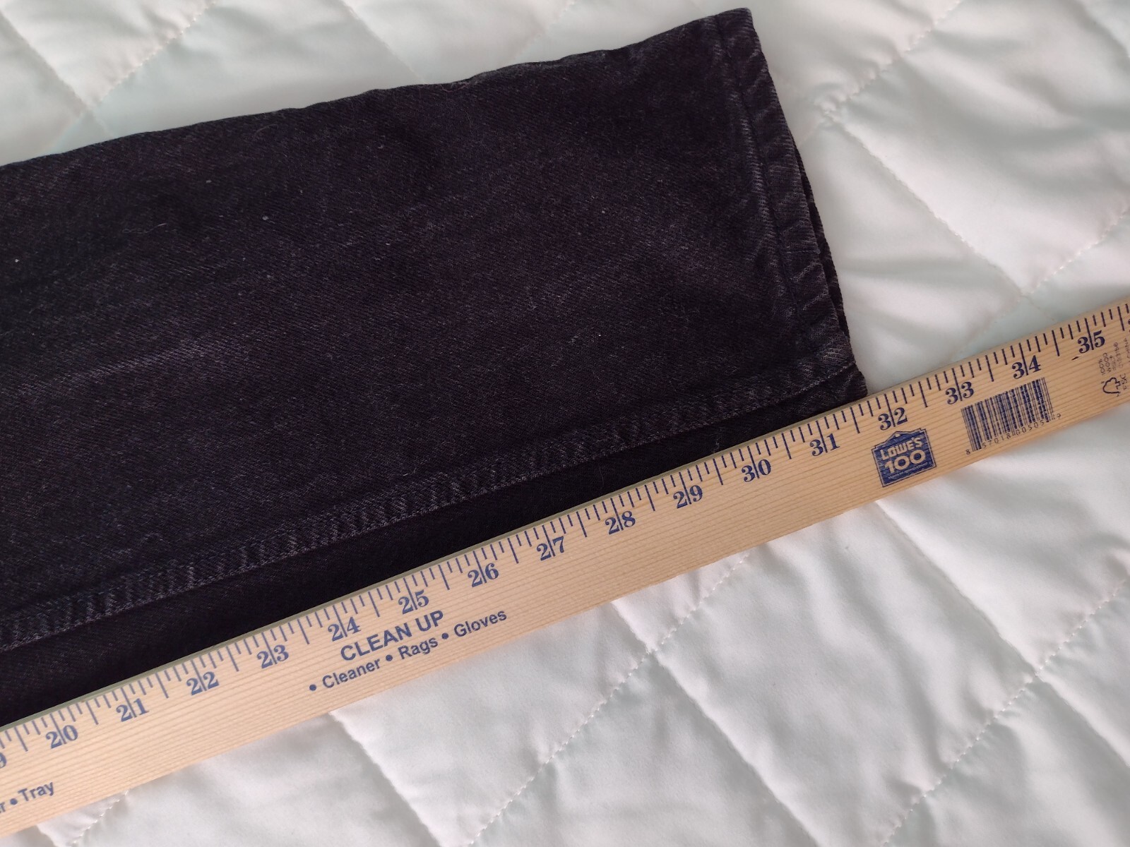 VTG Levis Black 550 Jeans Juniors 9 L Relaxed Fit Tapered Leg Actual 28 x 32