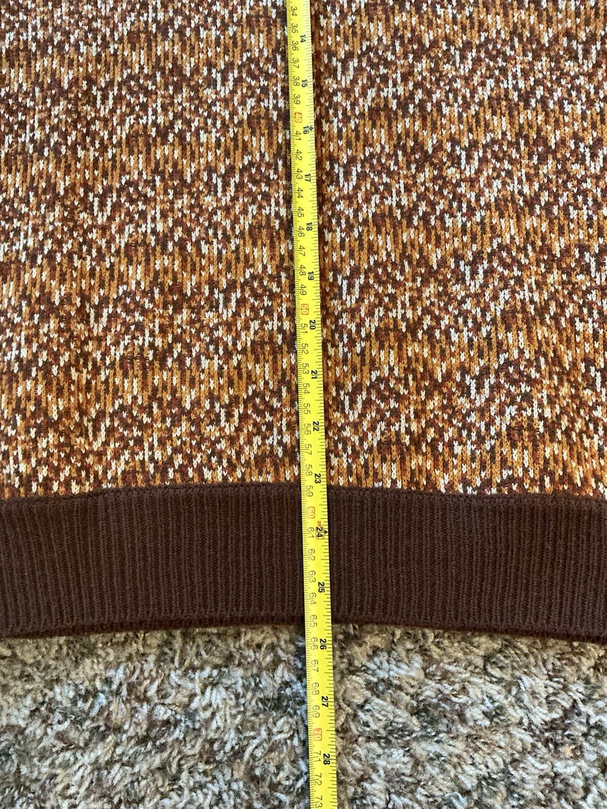 Vintage Sigallo Sweater Fall Colors Large EUC