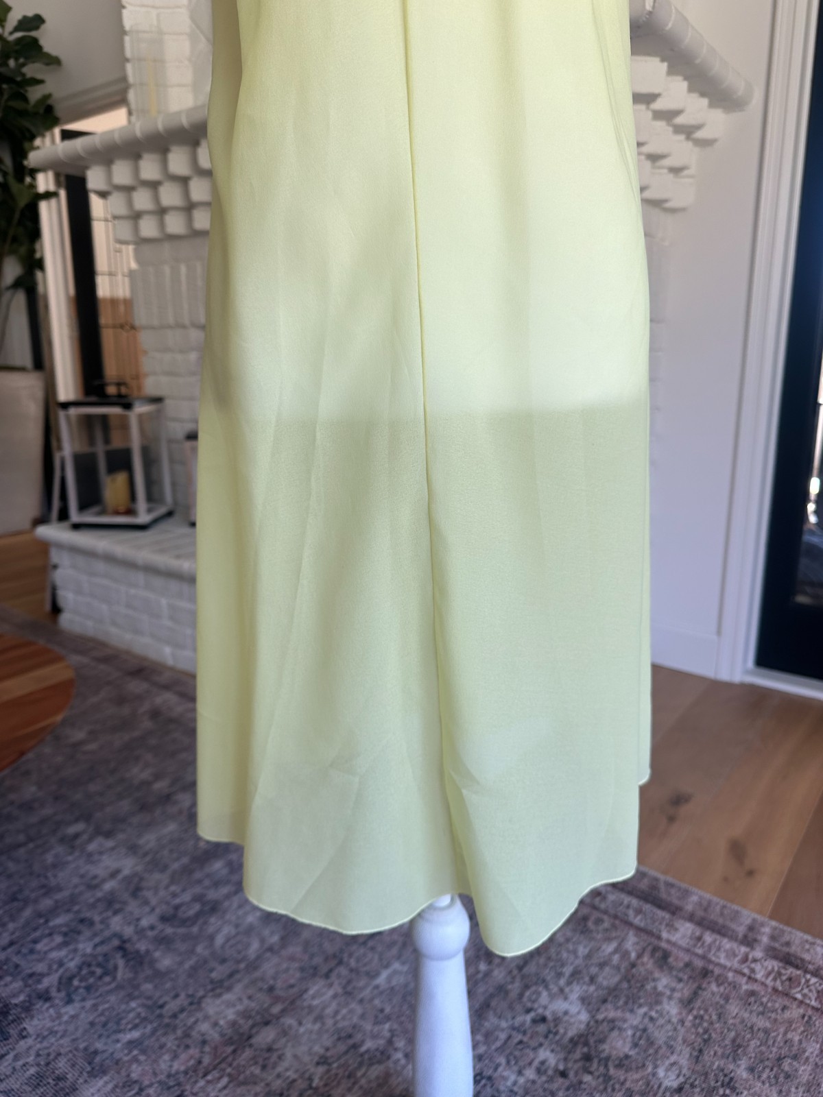 Vintage 70s Lala’s Saks Fifth Avenue Chiffon Nightgown Peignoir Gown Yellow