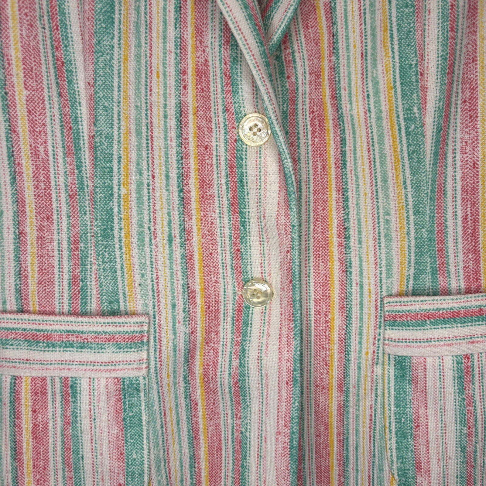 Vintage JO HARDIN Multicolor Blazer Sz 14 Women Professional Brunch Work Office