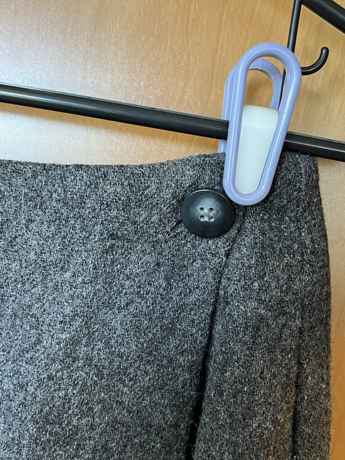 Vintage David Hollis Grey Wool Skirt – Sz 8