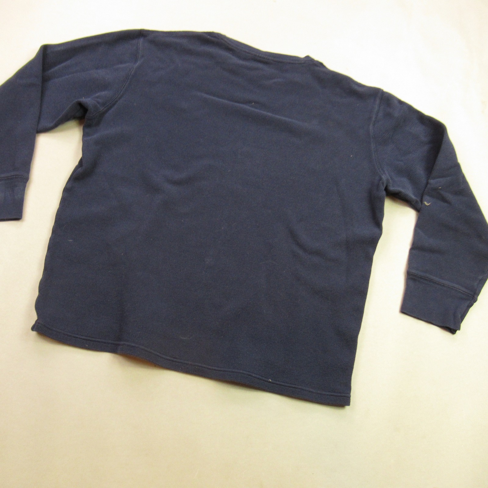 Polo Ralph Lauren Men’s Thermal Waffle Knit Sleepwear Shirt Navy Blue Size L