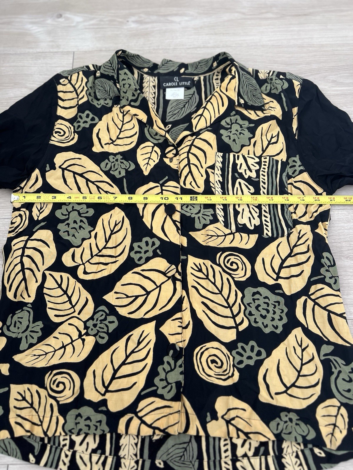 Carole Little Womens Blouse Top Size 12 L Boho Vintage 100% Rayon